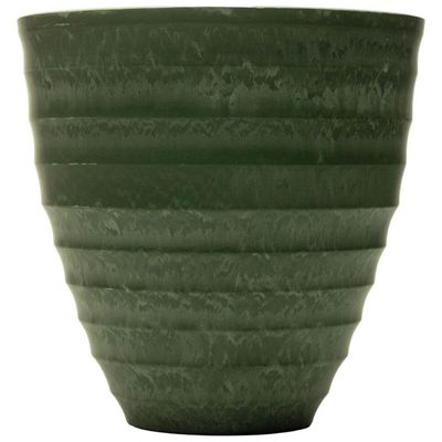 Vaso Cachepot Para Plantas Névoa Verde Plástico Lyor 15x7cm