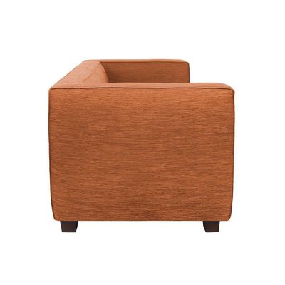 Sofá Namoradeira Amsterdam 1,40m Veludo Terracota - Inova Decorações