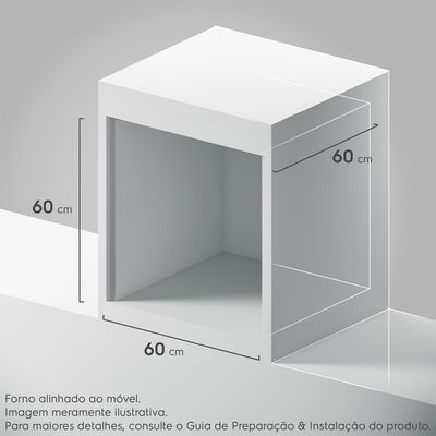 Forno de Embutir Electrolux a Gás 80L Experience com FoodSensor Cinza (OE8GF) 220V
