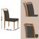 Mesa 120cm Laminado Barril Com 4 Cadeiras Moderna Mobilia Jade Imbuia Naturale