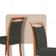 Mesa 120cm Laminado Barril Com 4 Cadeiras Moderna Mobilia Jade Imbuia Naturale