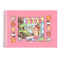 Livrinho Para Colorir Bobbie Goods Capa Dura Diversão Pintura Rosa