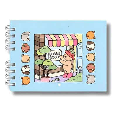 Livrinho Para Colorir Bobbie Goods Capa Dura Diversão Pintura Rosa