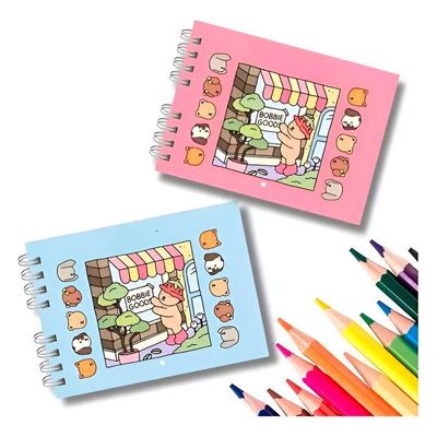 Livrinho Para Colorir Bobbie Goods Capa Dura Diversão Pintura Rosa