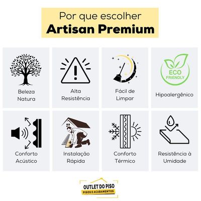 Piso Laminado Premium Artisan Cumaru Honey - Resistente à Umidade E Com Manta Acústica