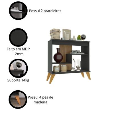 Vr Aparador 72cm Chumbo-freijo Chumbo-freijo