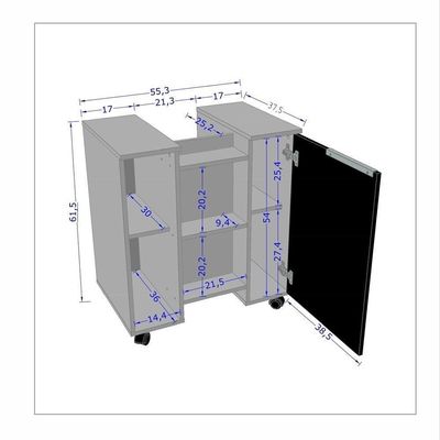 Gabinete Para Banheiro Pequin Bechara 2075554 Banheiro Branco-ripado - Ofertamo