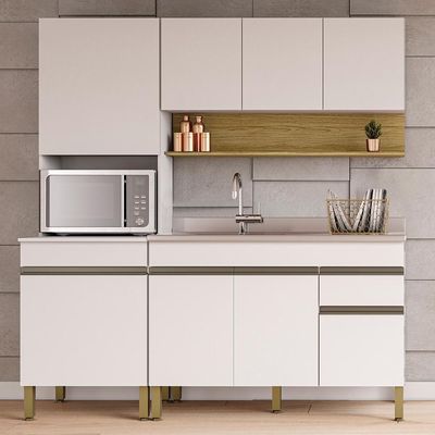 Cozinha Modulada 3 Pecas Balcao Pia 3023 Line Ktp Supremo Cp Freijo