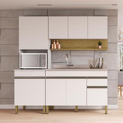 Cozinha Modulada 3 Pecas Balcao Pia 3023 Line Ktp Supremo Cp Freijo