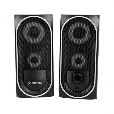 Caixa De Som Gamer Multimídia Fortrek Black Hawk Rgb Preta
