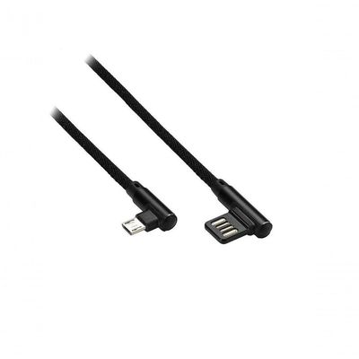 Cabo Micro Usb 90 Multilaser Warrior Wi388 Nylon 1,2m