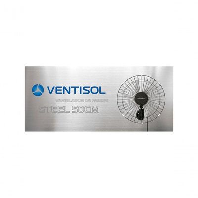 Ventilador De Parede Ventisol Steel 50cm Preto Bivolt
