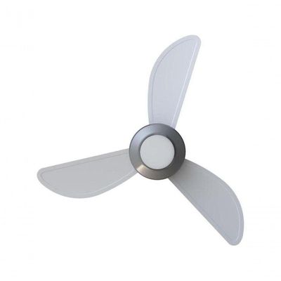 Ventilador De Teto Ventisol Mistral 3 Pás Branco/cinza Bivolt