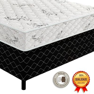 Cama Conjugada Solteiro Ultra Confort Molas Ensacadas V-store 88x188x50