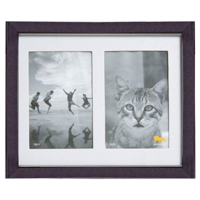 Quadro Para Fotos Allegro Duplo Horizontal Tabaco 25 X 20 Cm - 2105.27tb.le00 - Leão