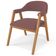 Cadeira de Jantar e Estar Living Estofada Nadja L02 Suede Rosê - Lyam Decor