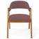 Cadeira de Jantar e Estar Living Estofada Nadja L02 Suede Rosê - Lyam Decor
