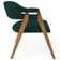 Cadeira de Jantar e Estar Living Estofada Nadja L02 Bouclê Verde - Lyam Decor