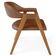 Cadeira de Jantar e Estar Living Estofada Nadja L02 Couríssimo Marrom - Lyam Decor