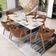 Cadeira de Jantar e Estar Living Estofada Nadja L02 Couríssimo Marrom - Lyam Decor