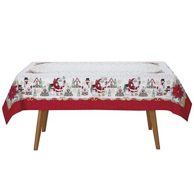 Toalha Mesa Retangular Athenas 140x210cm Natal 119 Dohler