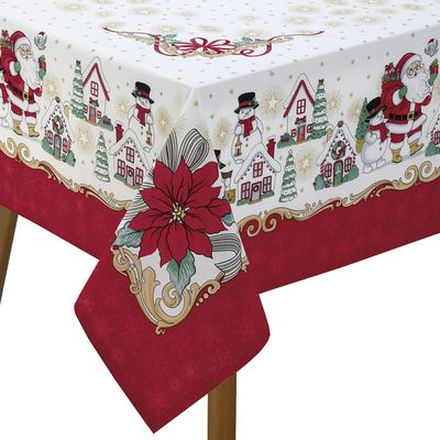 Toalha Mesa Retangular Athenas 140x210cm Natal 119 Dohler