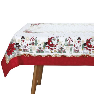 Toalha Mesa Retangular Athenas 140x210cm Natal 119 Dohler