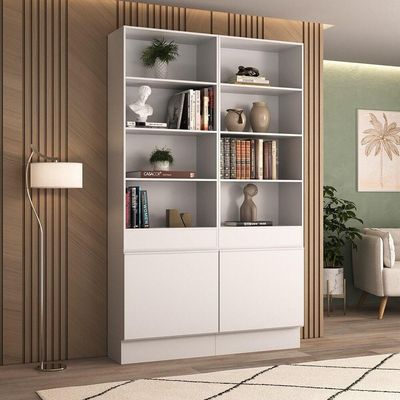 Armário/estante Escritório 2 Portas Multimóveis Mp7000 Branco Branco