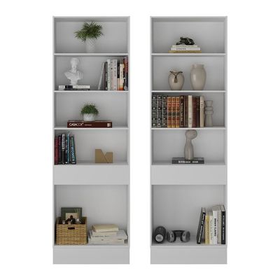 Armário/estante Escritório 2 Portas Multimóveis Mp7000 Branco Branco
