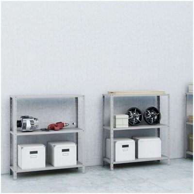 Estante Aço 3 Prateleiras Eaf007 Cinza