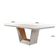 Mesa Rubi 180 Cm Madeira E Vidro Mobillare Off White