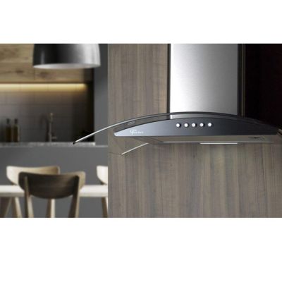 Coifa De Parede 60 Cm Aço Inox E Vidro Fit 220 V Fischer