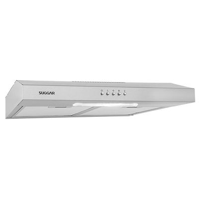 Depurador De Ar Suggar Dps161ix Slim 60cm Com 3 Velocidades Luminária Dupla Filtragem 127v Inox 127v 110V