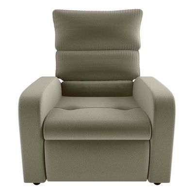 Poltrona Do Papai Reclinável Confortável Kwid Matrix Veludo Capuccino