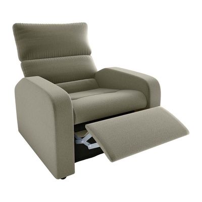 Poltrona Do Papai Reclinável Confortável Kwid Matrix Veludo Capuccino