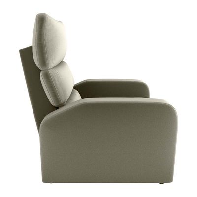 Poltrona Do Papai Reclinável Confortável Kwid Matrix Veludo Capuccino