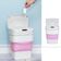Lixeira Automatica Sensor Smart Inteligente Cesto Retratil Prova D Agua Viagem Camping Rosa