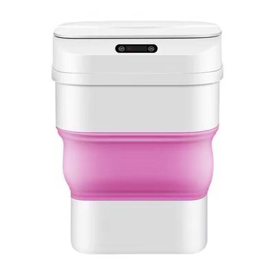 Lixeira Automatica Sensor Smart Inteligente Cesto Retratil Prova D Agua Viagem Camping Rosa