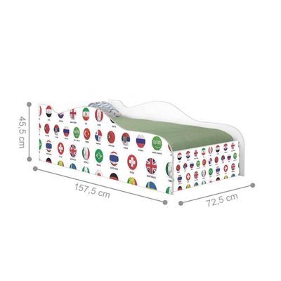 Mini Cama Fun Futebol Seleção Infantil Com Colchão