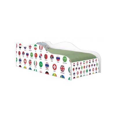 Mini Cama Fun Futebol Seleção Infantil Com Colchão