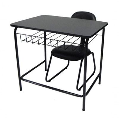 Mesa r Com Cadeira De Escritório Mesa r Preto