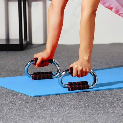 Suporte Flexao Apoio Chao Barra Treino Ombro Triceps Peito Abdomen Prancha Academia Em Casa Aparelho