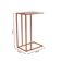 Mesa De Apoio Industrial Elena Industrial Cobre Com Tampo De Vidro