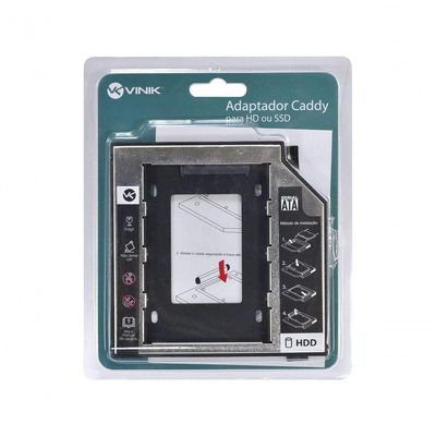 Adaptador Caddy Para Hd Ou Ssd Gaveta Dvd Notebook Sata 12.7mm Ac-127