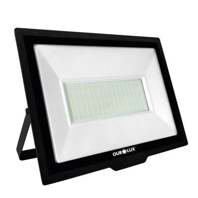 Superled Projetor Slim 300 Watts Preto 6500k - 3276 - Ourolux Projetor Superled Slim 300w Biv Preto 6500k