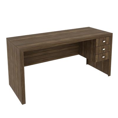 Mesa para Escritório Home Office ME4113 MDP Nogal - Gran Belo