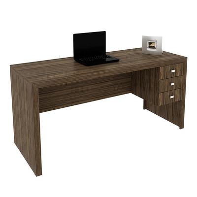 Mesa para Escritório Home Office ME4113 MDP Nogal - Gran Belo