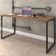 Kit 02 Mesas Para Escritório Home Office Estilo Industrial Form C01 150 cm Nogal - Lyam Decor