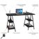 Mesa Para Escritório Estilo Industrial Cavalete Form C01 135cm Preto Onix - Lyam Decor