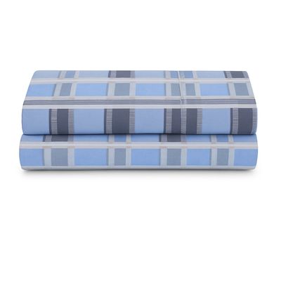 Lençol de Cima Avulso Luar Estampado King 01 Peça Malha 100% Algodão - Xadrez